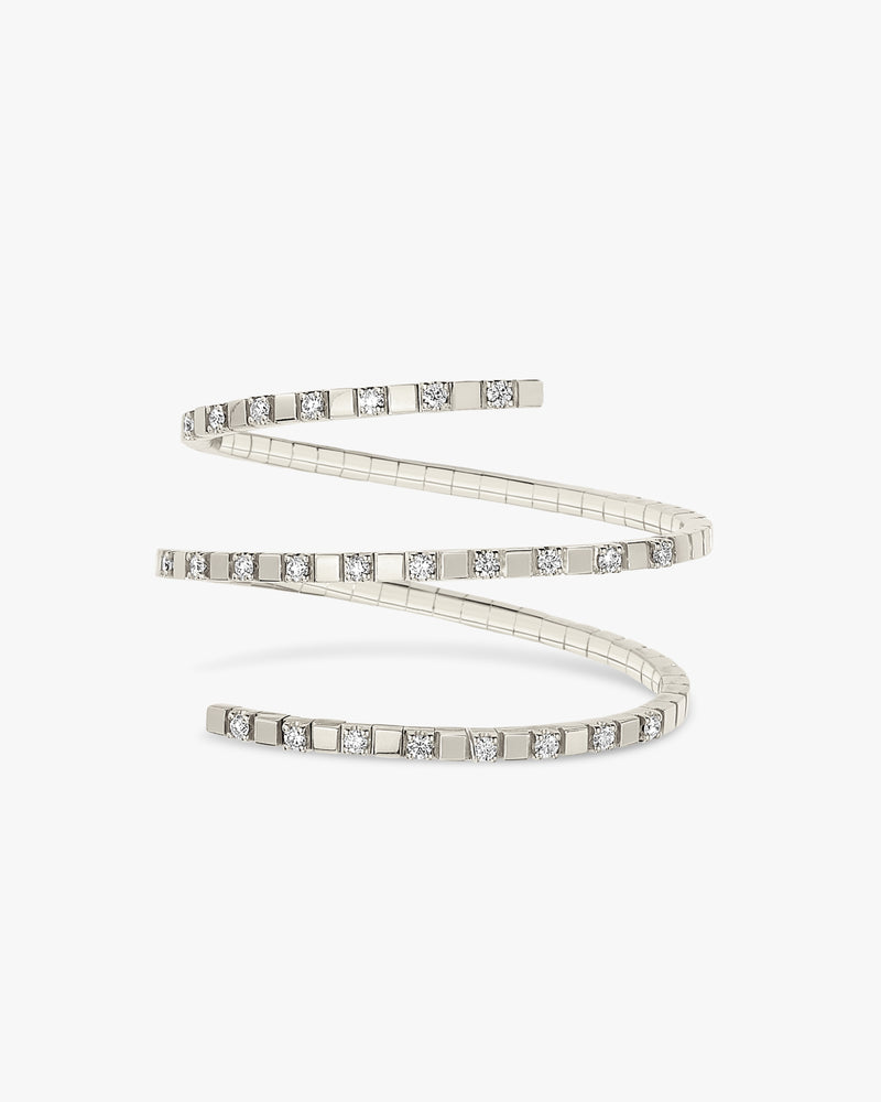 BRACELET SERPENT DIAMANTS OR BLANC