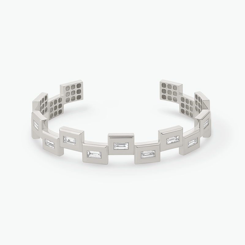 Bracelet UNZI Or blanc Diamants